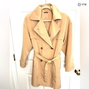 🎁 🤎 Utex Classic Beige Trench Coat